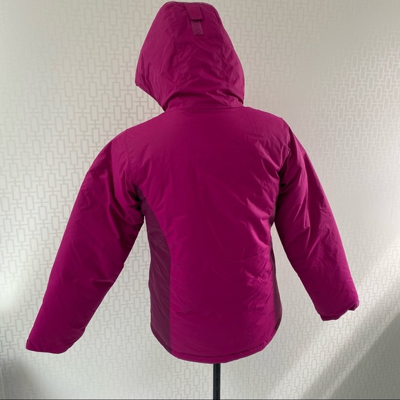 Columbia Girl’s Size Large Hooded Ski Jacket in Fuchsia and Wine - Picture 8 of 11